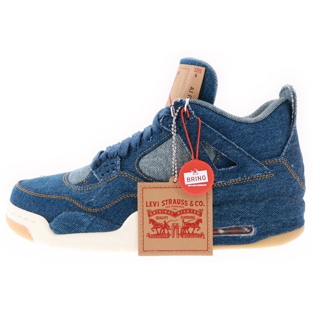 NIKE (ナイキ) ×LEVI'S AIR JORDAN 4 RETRO NRG ×リーバイス エアジョーダン4 レトロ デニム スニーカー  インディゴ US9/27cm AO2571-401 - メルカリ