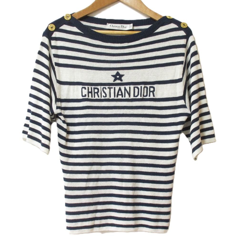 極美品✨ディオール　テーパードパンツ　チェック　シルク　水色　ロゴ　美シルエット 美品 24SS Christian Dior クリスチャンディオール カシミヤ