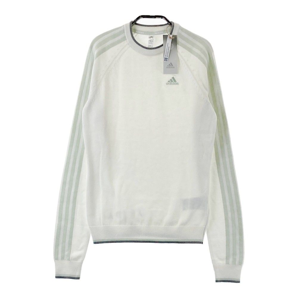 adidas レディース セーター S ホワイト adidas レディース セーター S ホワイト ストライプ
