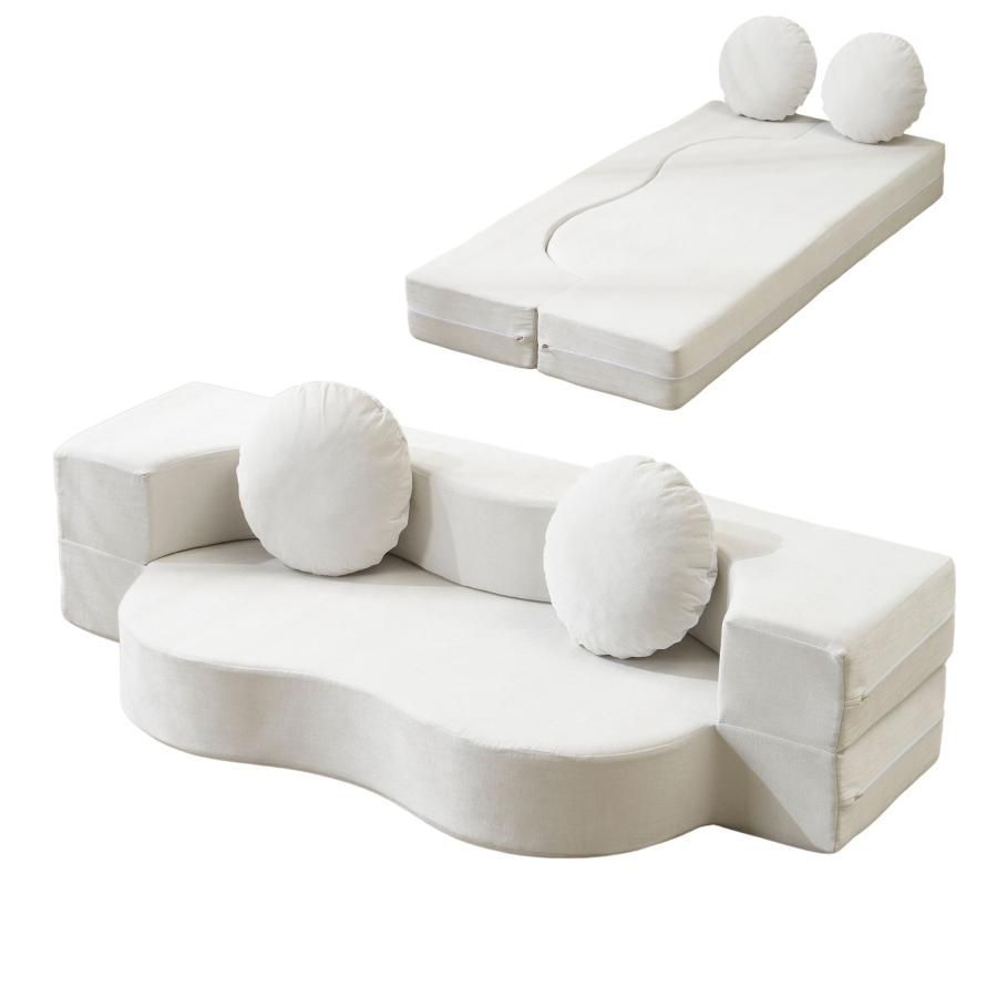 2way 2人掛けソファベッド 組立て不要 フロアソファ コンパクト ローソファ こたつ用 ソファー クッション付き 座椅子 完成品 圧縮梱包 高反発ウレタン 密度25D 支持力150N コンパクト