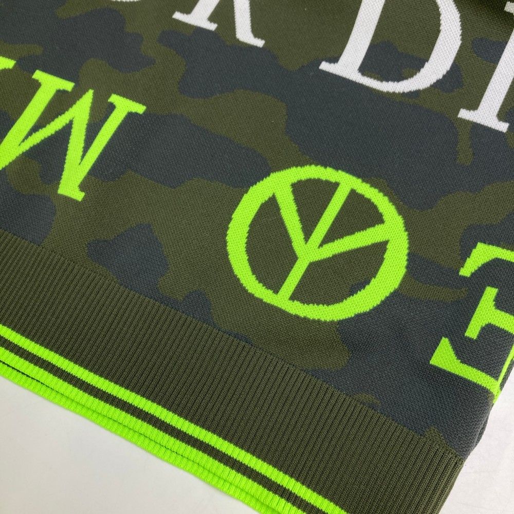 サイズ：50 MARK&LONA マークアンドロナ ニットセーター スカル 迷彩