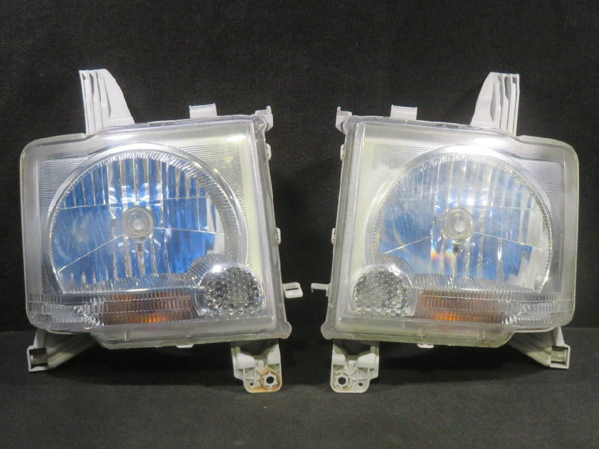 ムーヴコンテ X DBA-L585S 純正 ハロゲン ヘッド ランプ 左右 レベ付