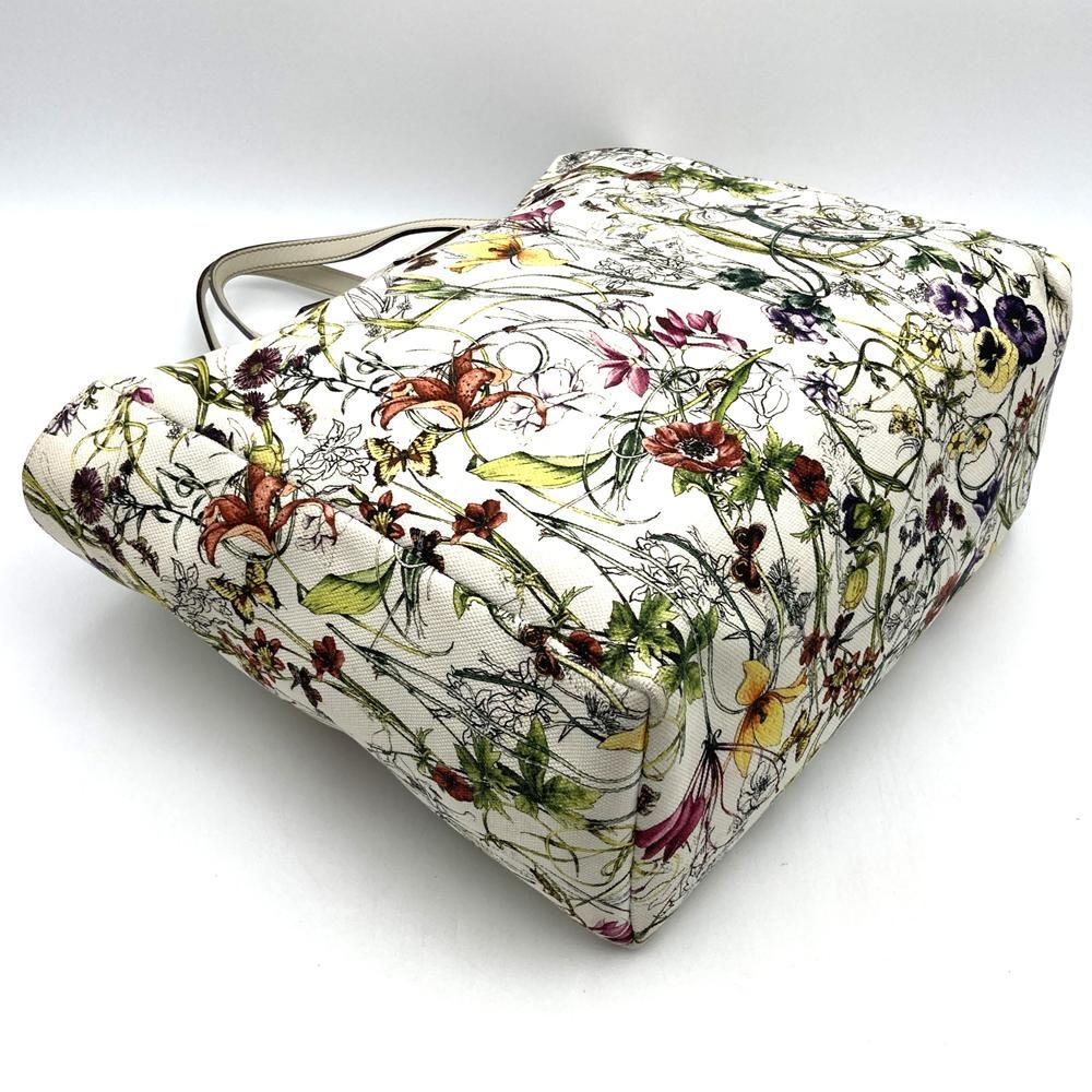 GUCCI グッチ 282439 トートバッグ ハンドバッグ フローラ ホワイト