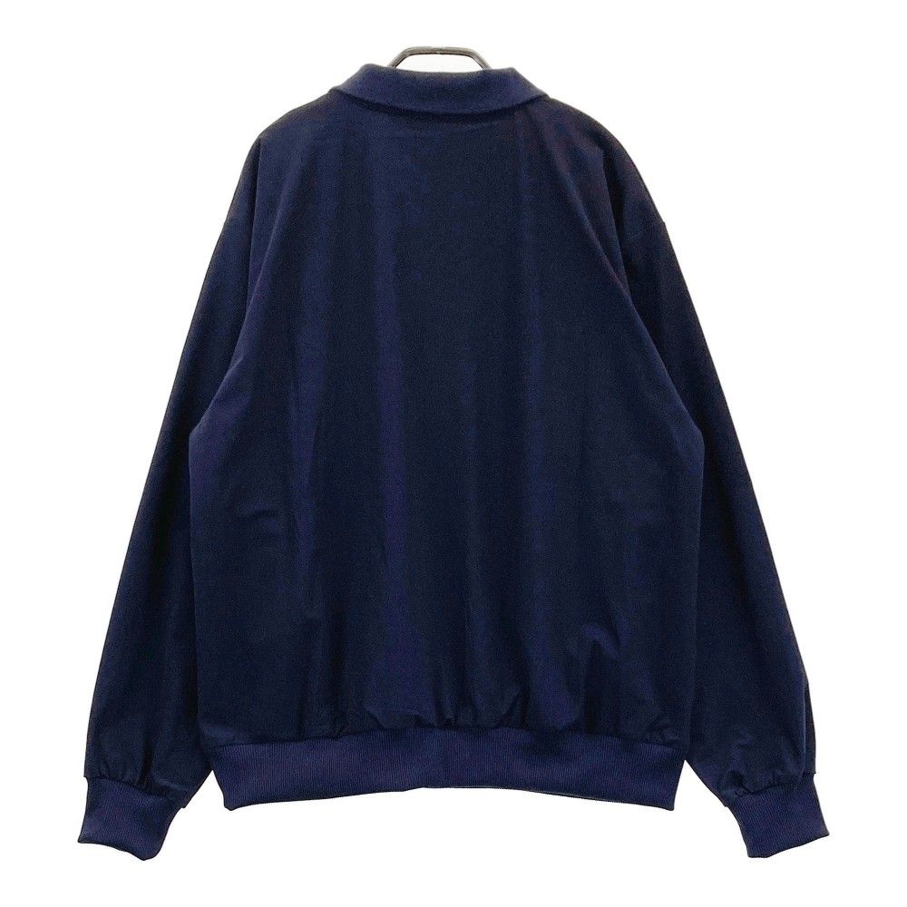 CLUB HAUS ネイビー ポロシャツ型　ブルゾン長袖 CLUB HAUS 長袖ポロシャツブルゾンネイビー
