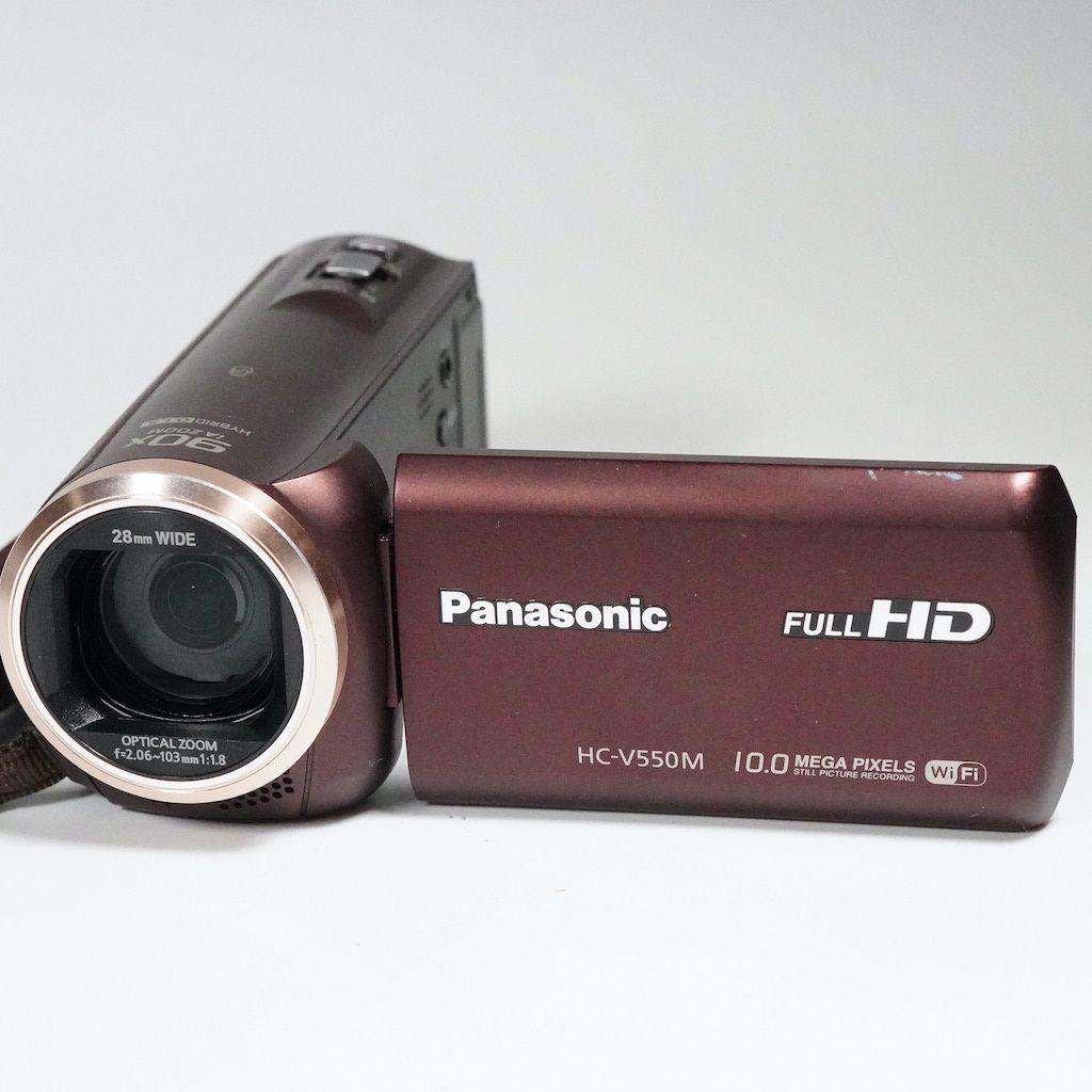 【美品】Panasonic ビデオカメラ HC-V550M ブラウン 動作OK Panasonic パナソニック HC-V550M ブラウン 動作OK 1週間保証