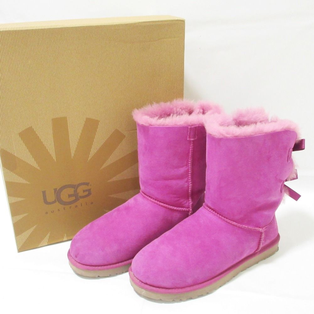 良品 UGG アグ W BAILEY BOW ベイリー ボウ ムートンブーツ