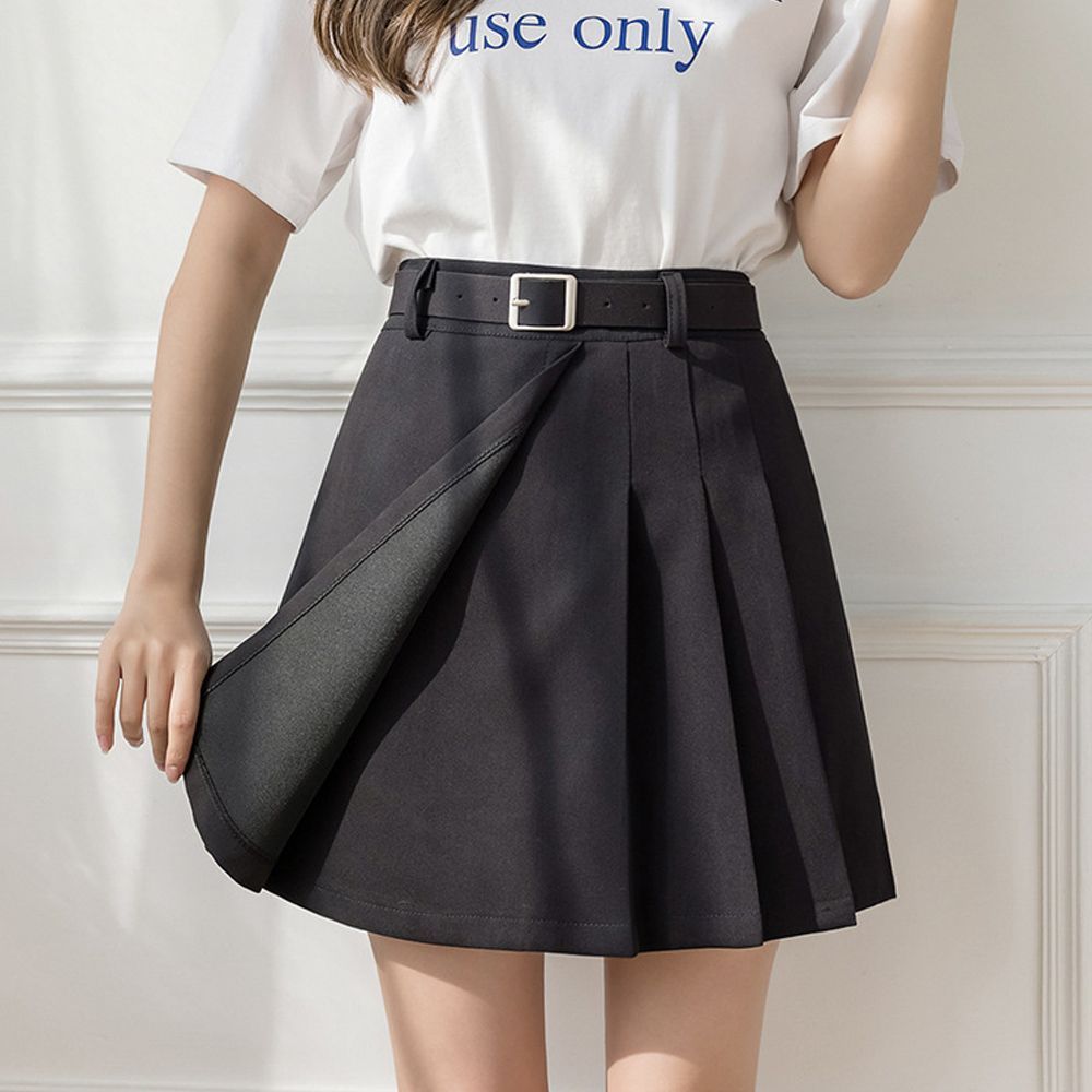ボックス プリーツ スカート レディース スリム 弾性 ウエスト ボックス プリーツ スカート レディース スリム 弾性 ウエスト