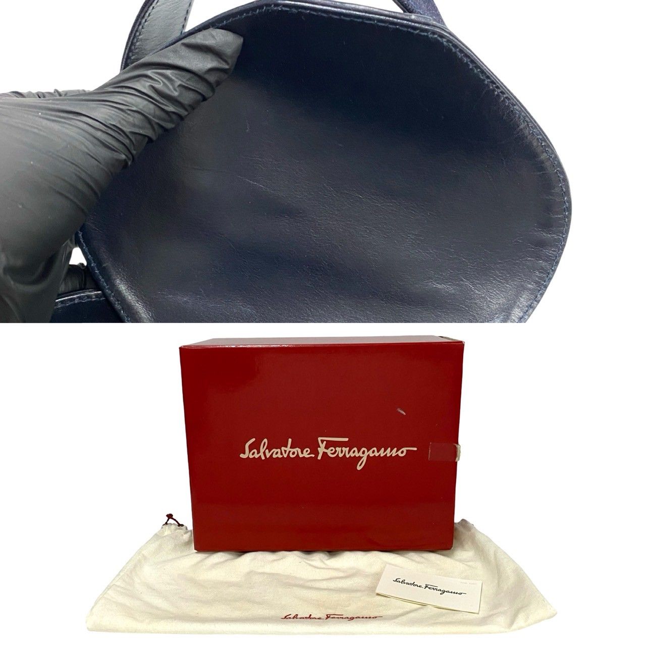 ほぼ未使用 箱 袋付 Salvatore Ferragamo サルヴァトーレフェラガモ 