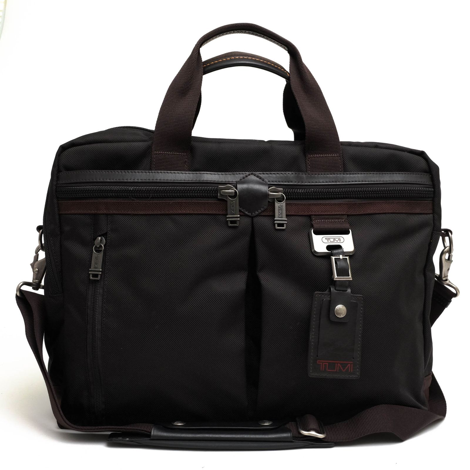 トゥミ／TUMI バッグ ブリーフケース ビジネスバッグ 鞄 ビジネス メンズ 男性 男性用ナイロン レザー 革 本革 ブラック 黒  69617HKO Densmore Medium Top Zip Brief デンスモア ミディアム トップ ジップ ブリーフ 2WAY ショルダーバッグ ノートPC収納可 トゥミ／TUMI バッグ ブリーフケース ビジネスバッグ 鞄 ビジネス