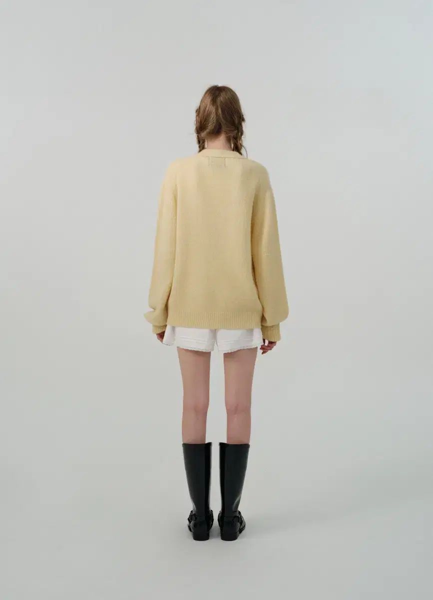 The Barnnet(ザ・バーネット) Yellow Saddle Shaggy 【CONTRAST】 Cardigan
