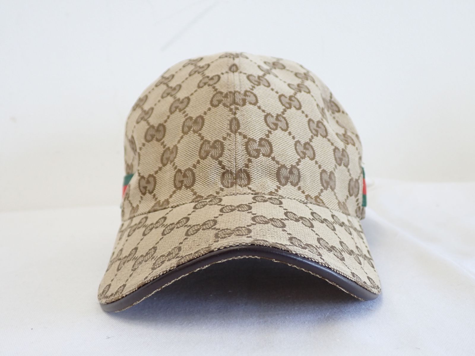 GUCCI グッチ GG柄 シェリーライン ベージュ ベースボールキャップ