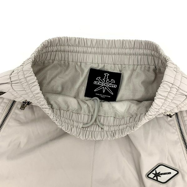 Unknown LONDON ジップパネルトラックパンツ ジャージ ナイロン