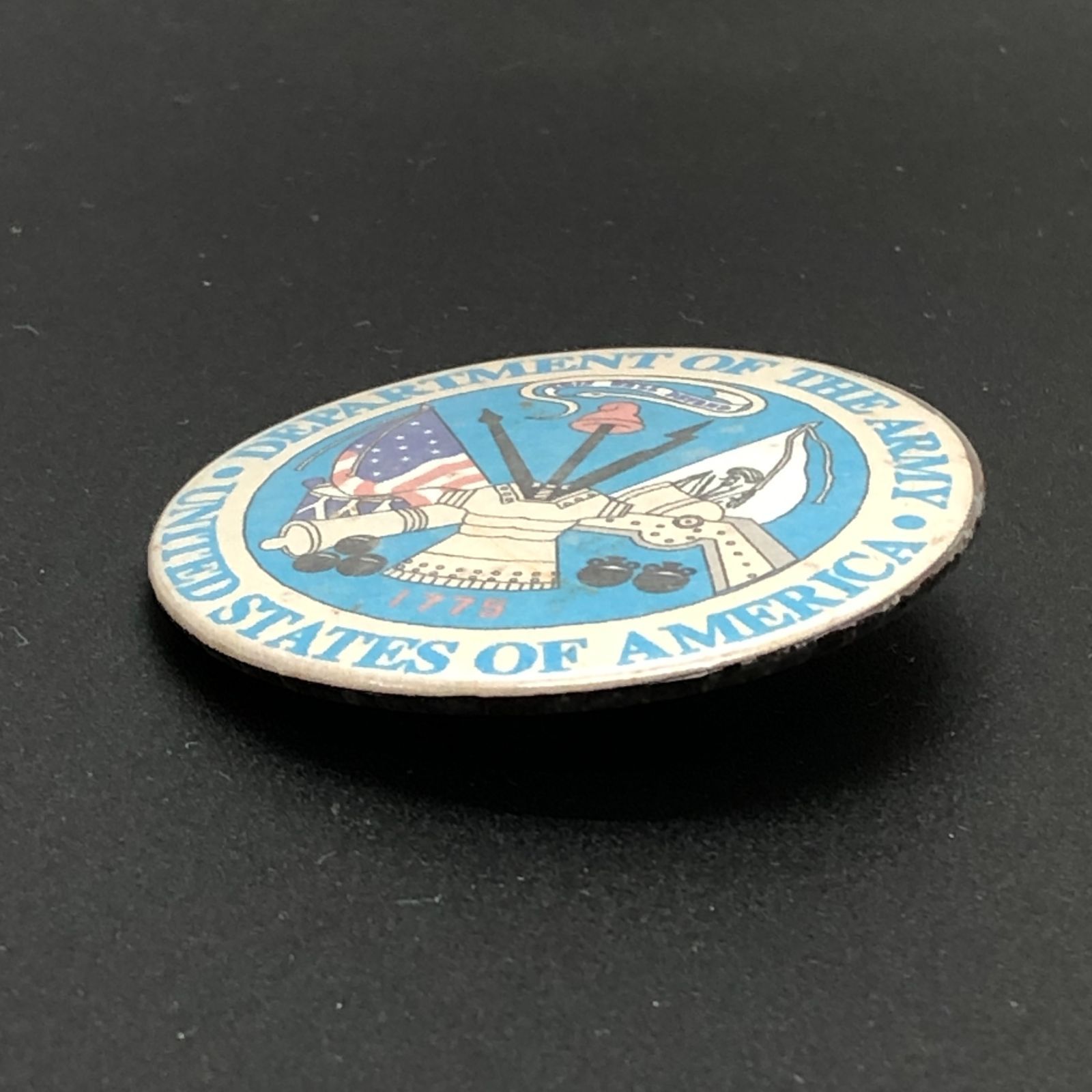缶バッジ アメリカ 輸入 雑貨 ビンテージ 『 アメリカ陸軍 公式