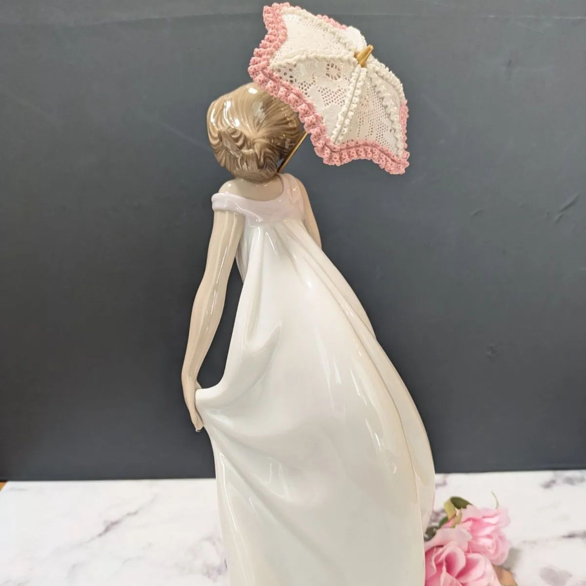 美品 リヤドロ LLADRO 春の光の中で 陶器 置物 フィギュリン