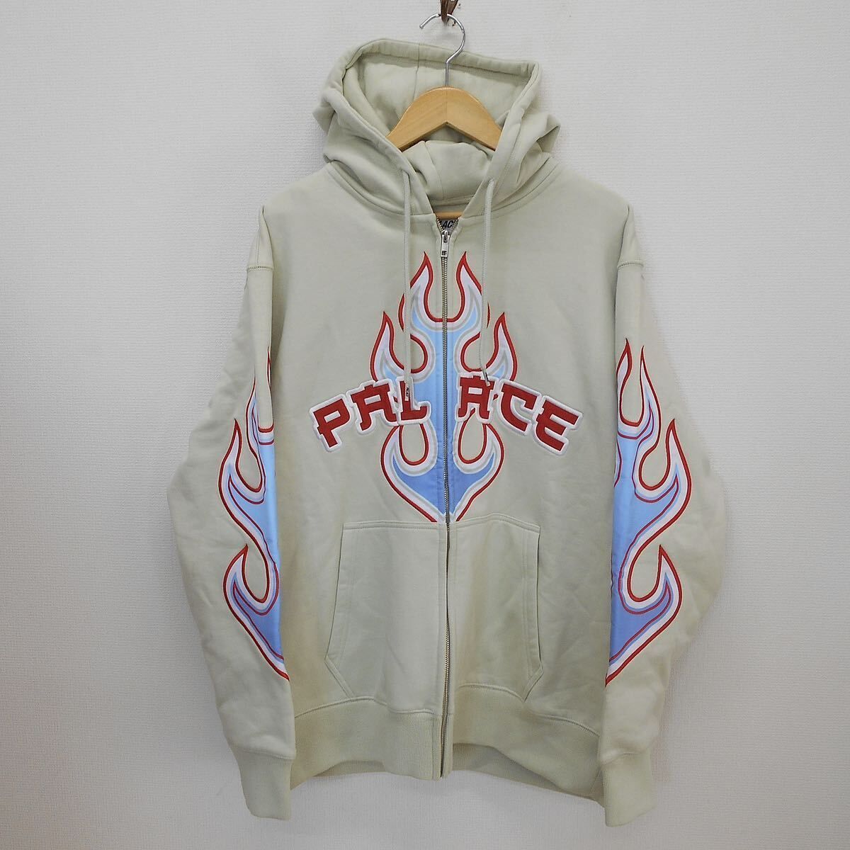 PALACE パレス 22AW FLAME ZIP HOOD ジップアップパーカー ロゴ フレイム 炎 XL 10119106