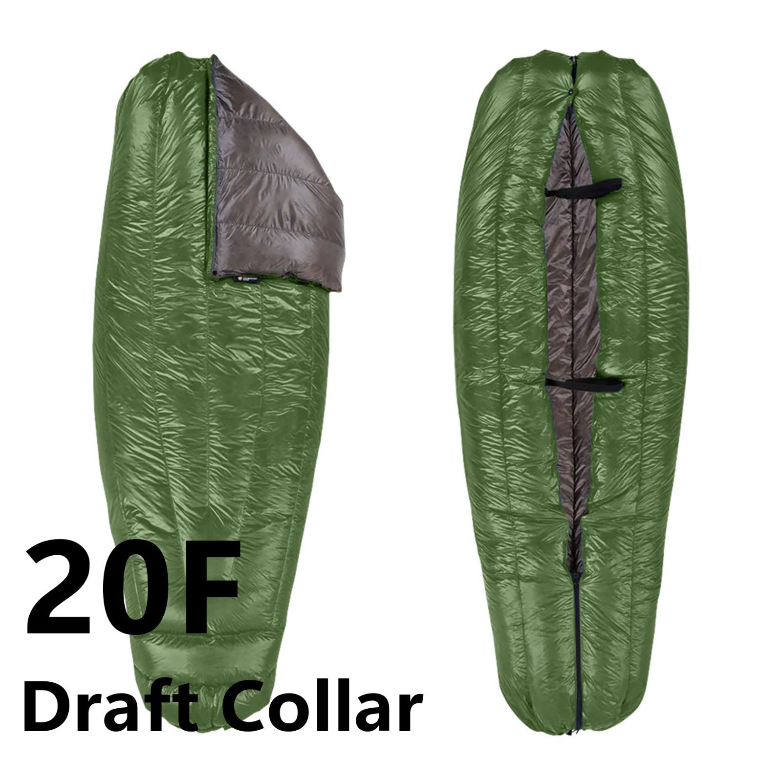 Enlightened Equipment エンライテンド イクイップメント Revelation Sleeping Quilt 850 20°F -6°C Draft Collarドラフト レヴェレーション スリーピング キルト Forest