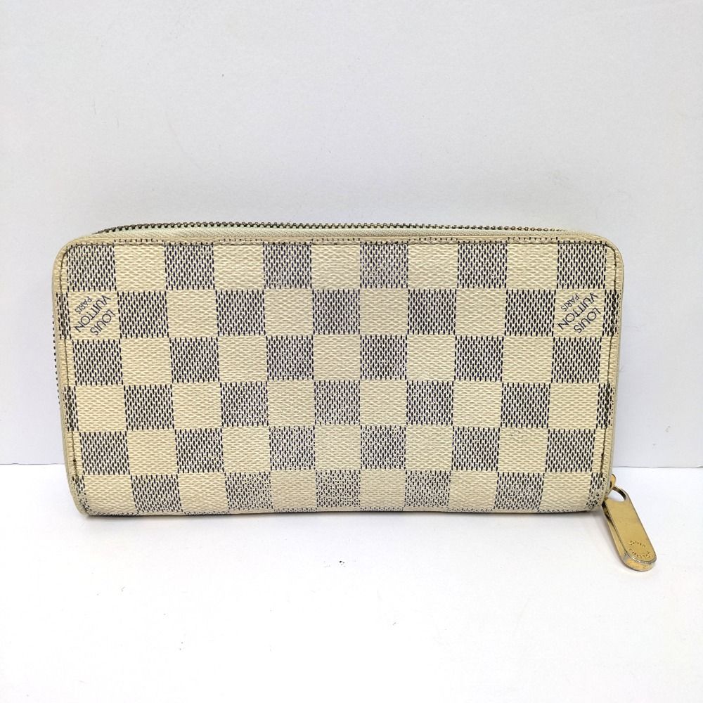 Dz803191 ルイ ヴィトン 長財布 ラウンドファスナー ジッピーウォレット ダミエ アズール N60019 レディース LOUIS VUITTON