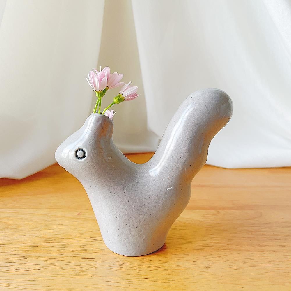 鹿児島睦さん　オーバルプレート　リス 鹿児島睦さん オーバルプレート リス 2品＋α】鹿児島睦さんデザインの