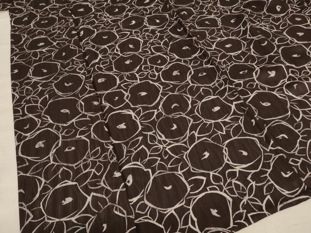 平和屋着物＊夏物 小紋 紗 花尽くし 正絹 逸品 AABA6504jd