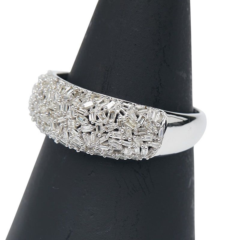 パヴェ K18WG ホワイトゴールド レディース 1-0237324