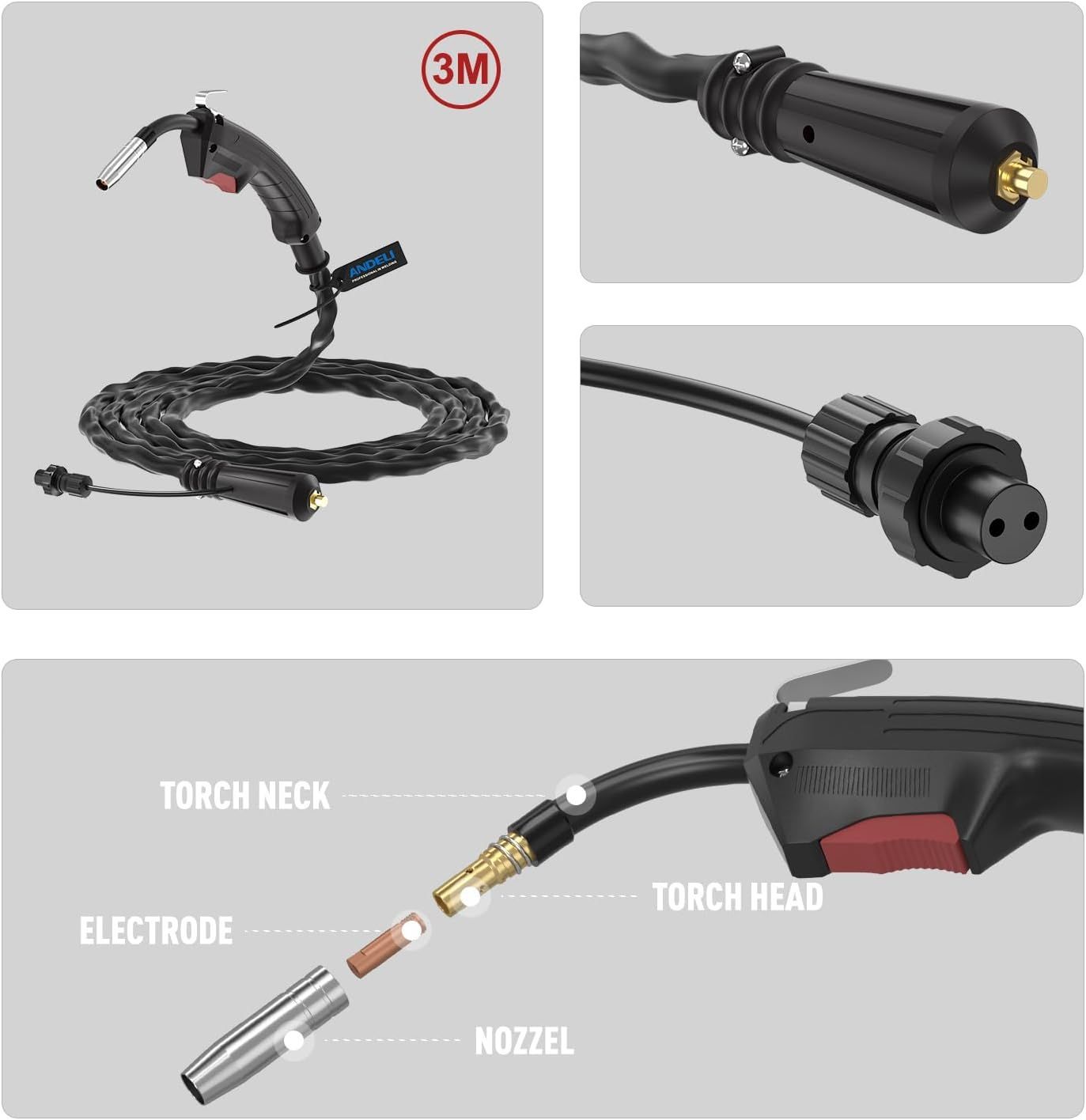 半自動溶接機 120AノンガスMIG/アーク溶接/lift TIG 100V/200V兼用 