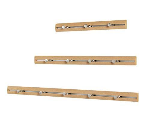 【新着商品】ベルク スリムレールフック ナチュラル 600mm MR-4045