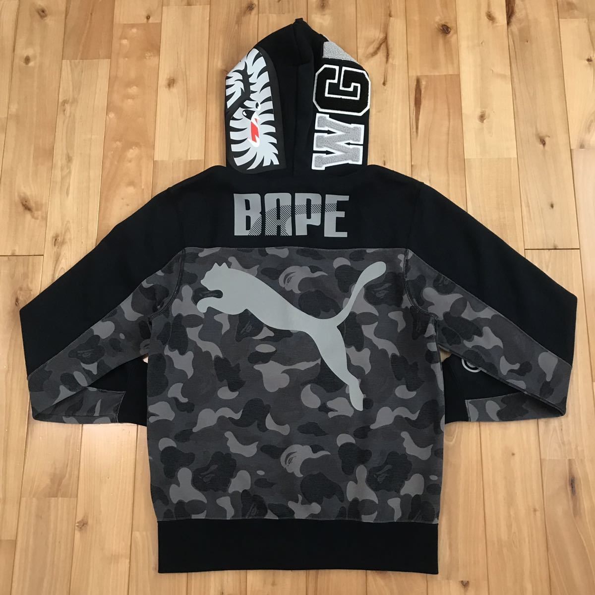 A BATHING APE×PUMA シャークパーカー camo 迷彩XSサイズ古着屋Thunder_