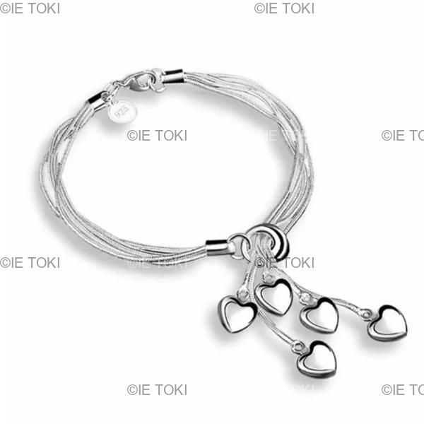 女性のためのヴィンテージシルバーブレスレット 925スターリング