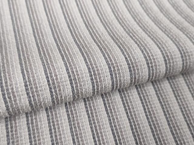 平和屋着物○上質な紬 市松綾織 縞 正絹 逸品 CAAW3169ut