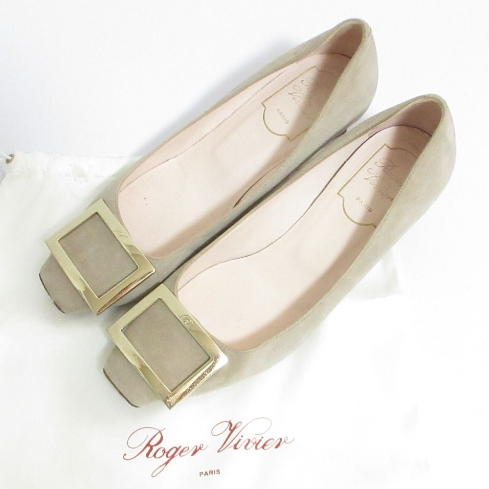 美品 Roger Vivier ロジェヴィヴィエ トランペット バックル
