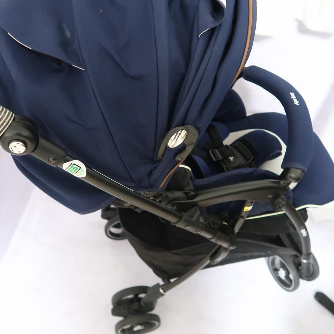 Aprica ラクーナビッテ クッション レザーハンドル ベビーカー デニム