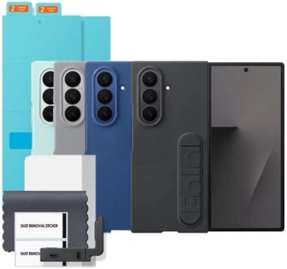 Samsung Galaxy Z F 7 Silicone Case シリコンケース スタンド付き EF-MF966 海外純正品 Melon Family スマホクリーナー セット