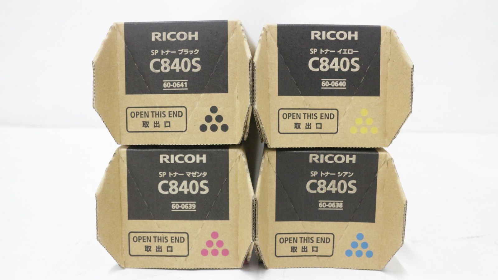 RICOH 純正 トナー C840S 4色 シアン マゼンタ イエロー ブラック リコー ITDRWVQ2C42O-D-F15-byebye