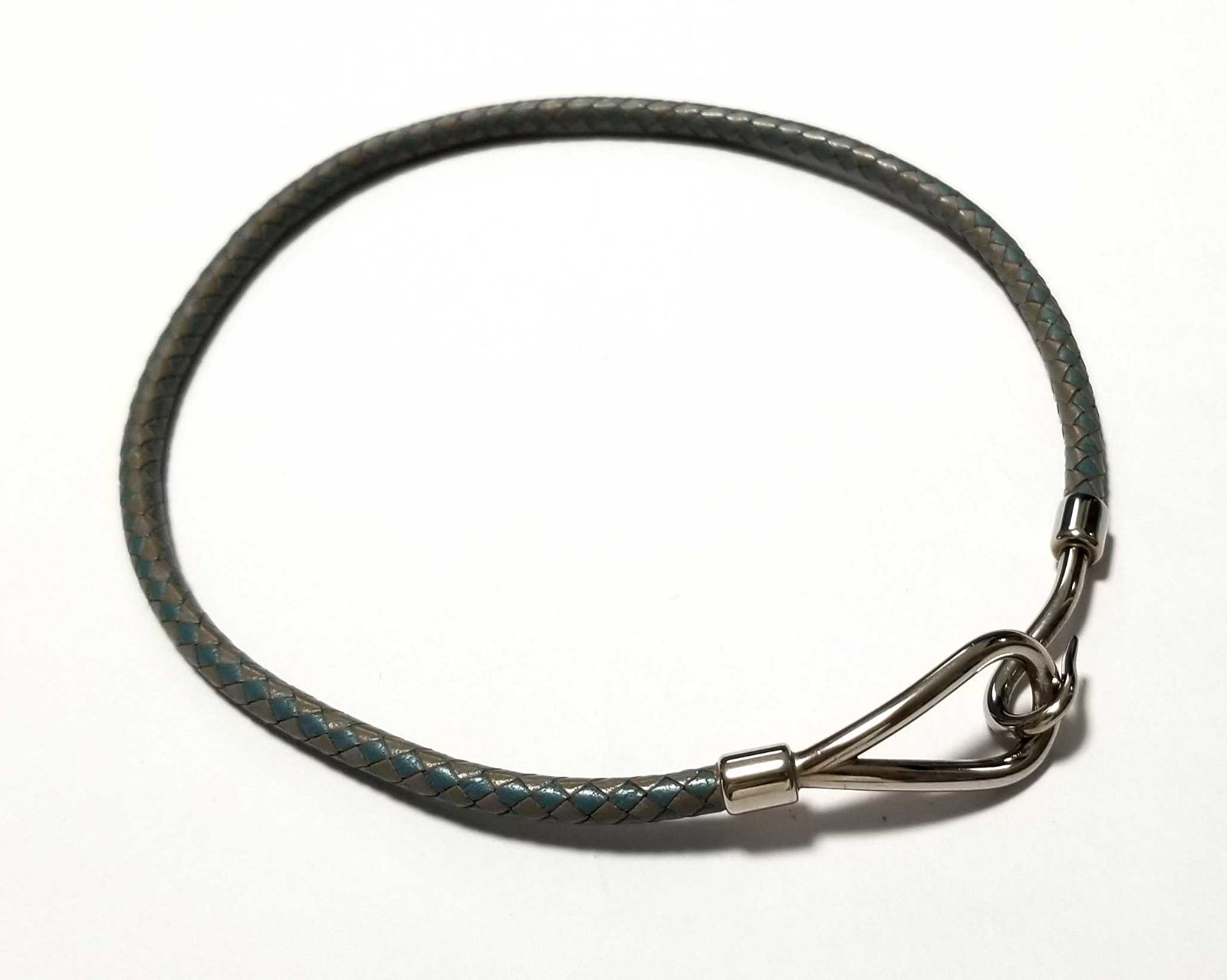 エルメス ジャンボブレス jジャンボチョーカー ブルー グレー