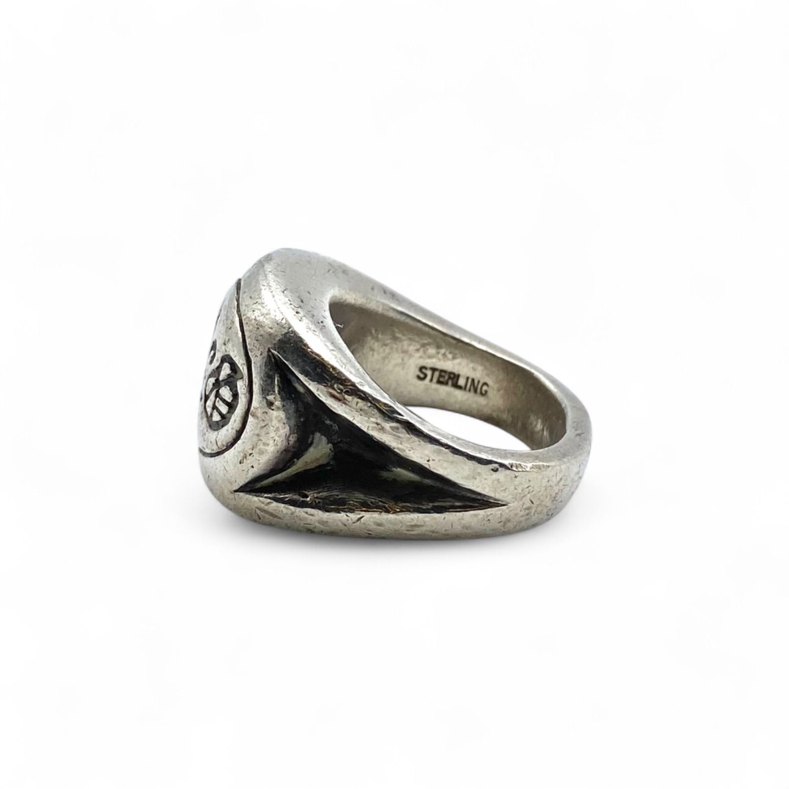 古の紋章】ゴシック Silver 925 刻印 90s Vintage Ring シルバー 