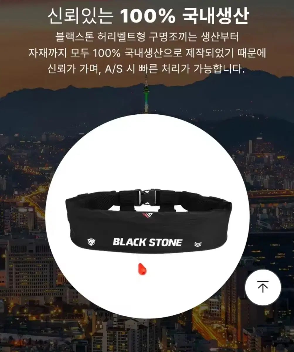 ウエストベルト型ライフジャケット