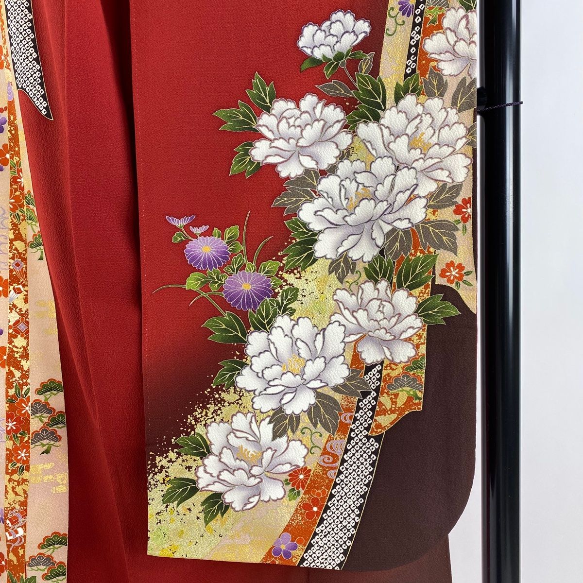 袋帯 美品 秀品 振袖 成人式 ゴールド 【中古】
