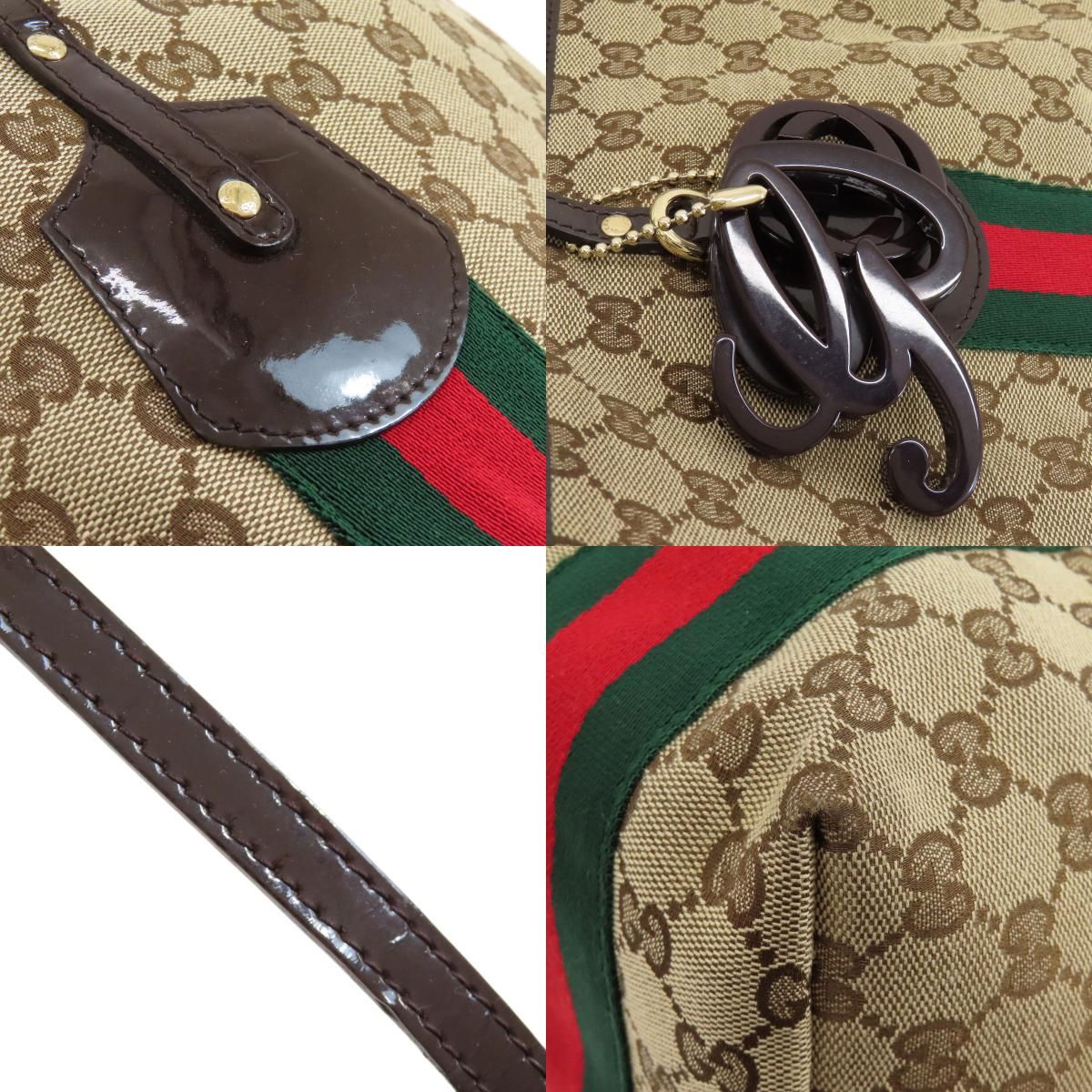 GUCCI グッチ 211970 GG シェリーライン トートバッグ キャンバス