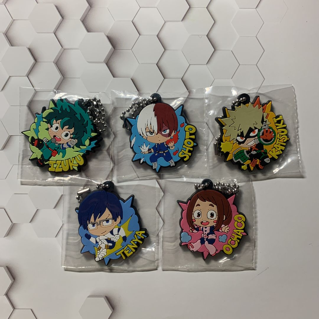 くら寿司 びっくらポン ヒロアカ ラバーストラップ 5個セット