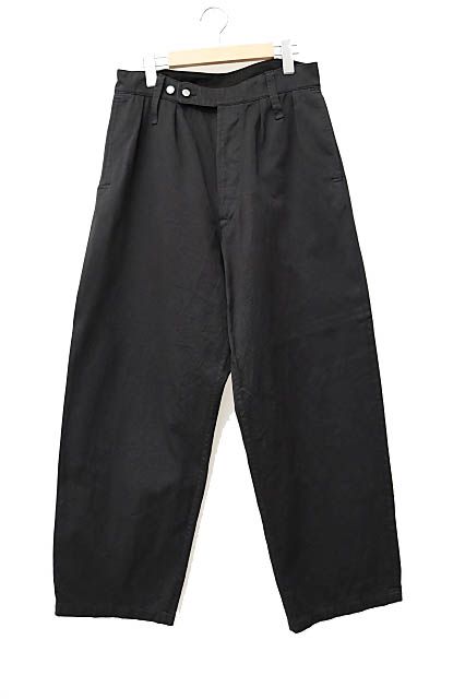 A.PRESSE アプレッセ 25SS WW2 British Army Cotton Drill Trousers ブリテッシュ アーミー コットン ドリル トラウザーズ チノ ワイド パンツ 25SAP-04-18H 1 黒ブラック 250930