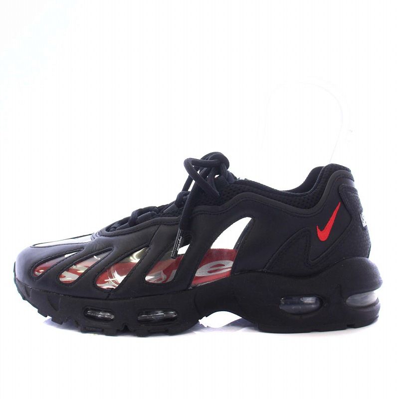 ナイキ NIKE SUPREME AIR MAX 96 BLACK/SPEED RED/CLEAR エアマックス