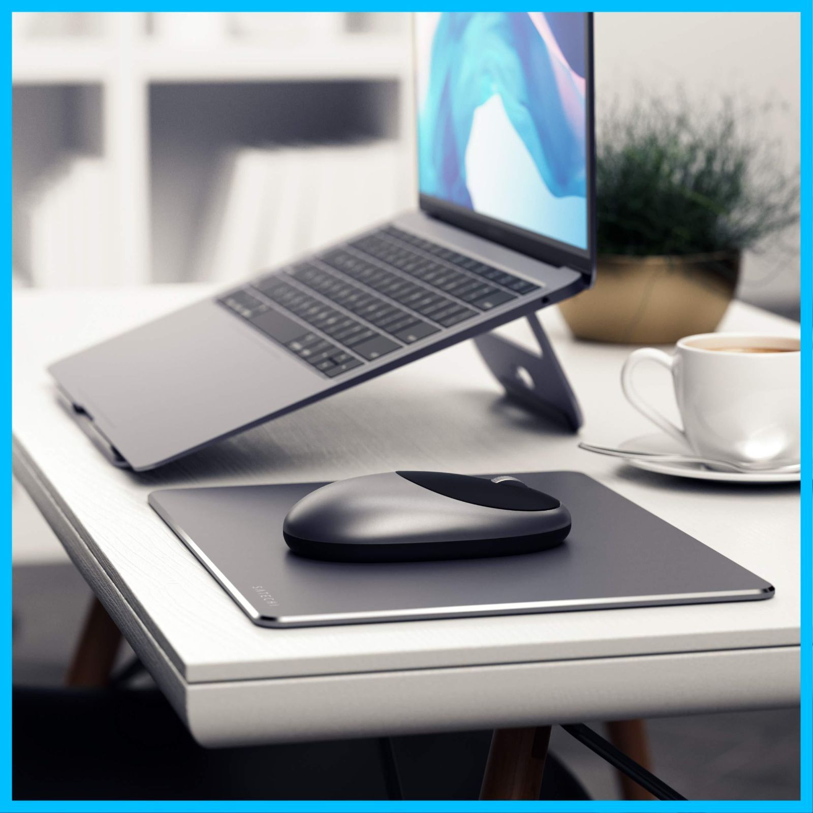 【数量限定】iMac MacBook Mini (Mac iPad Type-Cポート 充電 マウス など2012以降Macデバイス対応) ワイヤレス Bluetooth M1 (スペースグレイ) アルミニウム Satechi