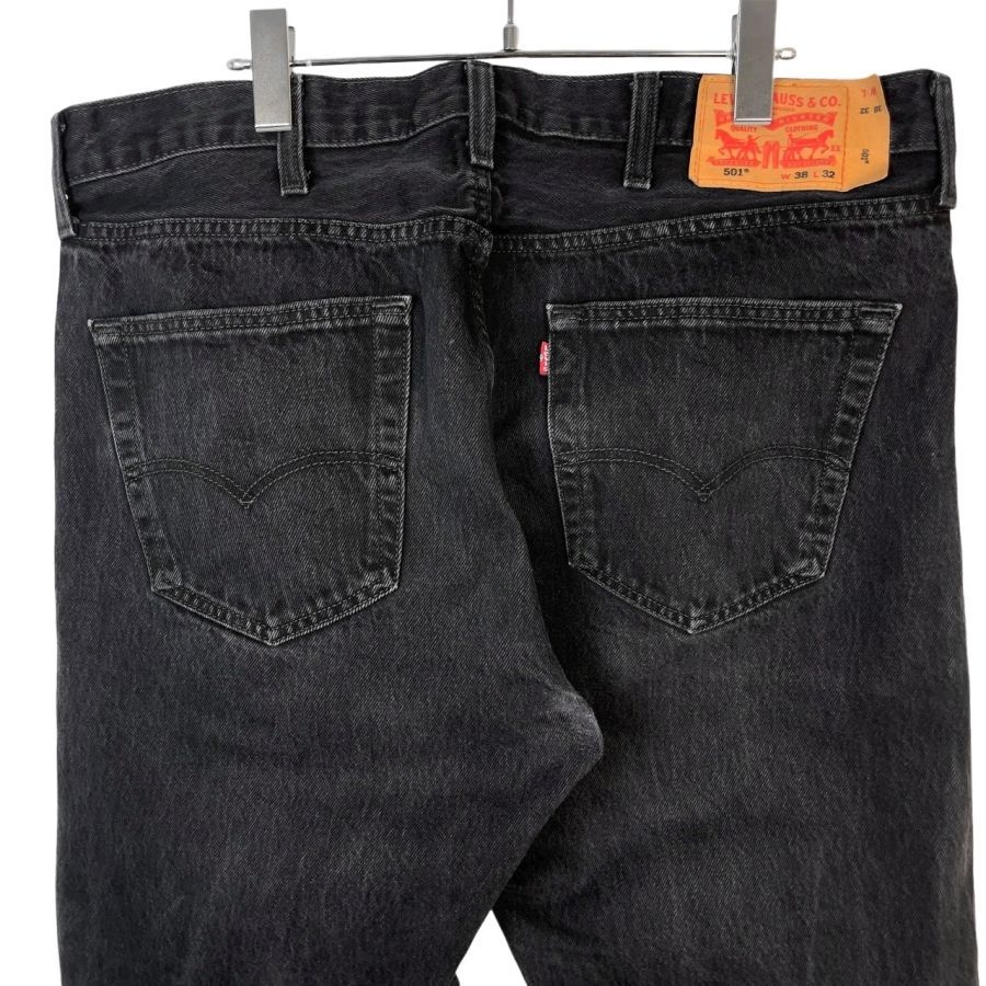 Levi's 501 ブラック ストレートデニム y2k グランジ Levi's ジーンズ 「ヴィンテージ古着」Y2K LEVI'S 501 ブラック