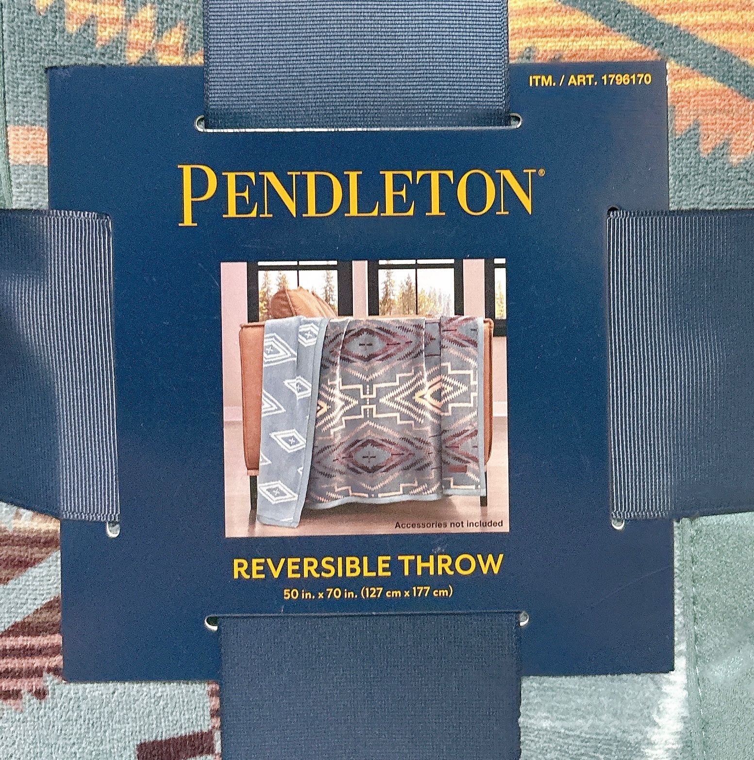 ペンドルトン 大判ひざ掛け 127cm × 177cm 2枚　ブランケット　毛布 楽天市場】【送料無料】ペンドルトン 大判ひざ掛け リバーシブル
