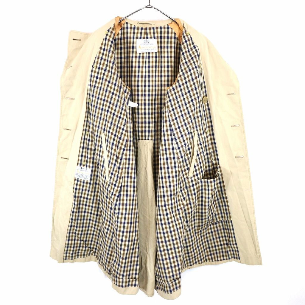 80年代 イングランド製 Aquascutum アクアスキュータム Aqua5 トレンチ