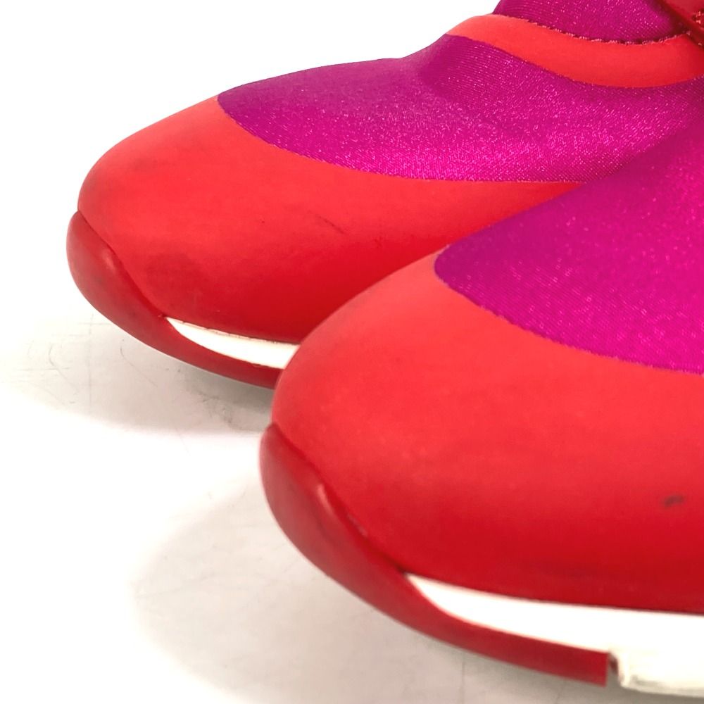 ルイヴィトン バイカラー ロゴ 靴 紐靴 スニーカー ナイロン ピンク - メルカリ