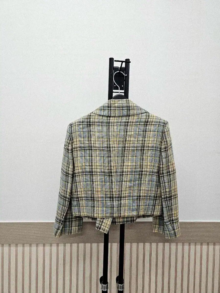 リネンブレンド チェック