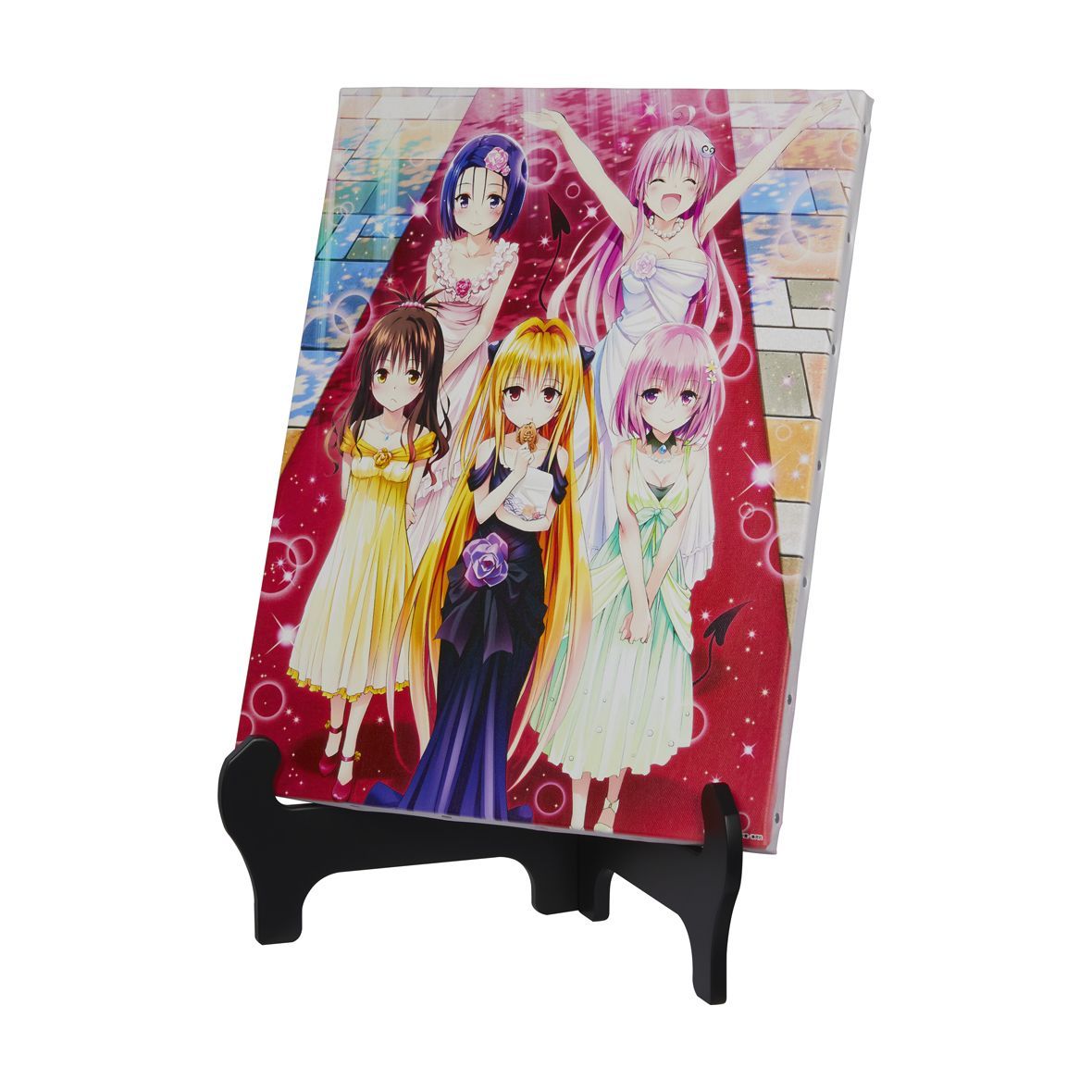 ToLOVEる展　キャンバスアート　春菜・ララ・モモ・ヤミ・美柑 To LOVEる -とらぶる- 15周年記念原画展 キャンバスアート A
