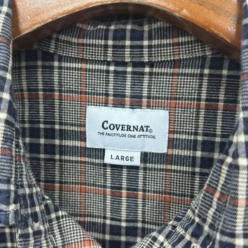 【値下げ】COVERNAT カバーナット 長袖 シャツ ストライプ M 値下げ】COVERNAT カバーナット 長袖 シャツ ストライプ M
