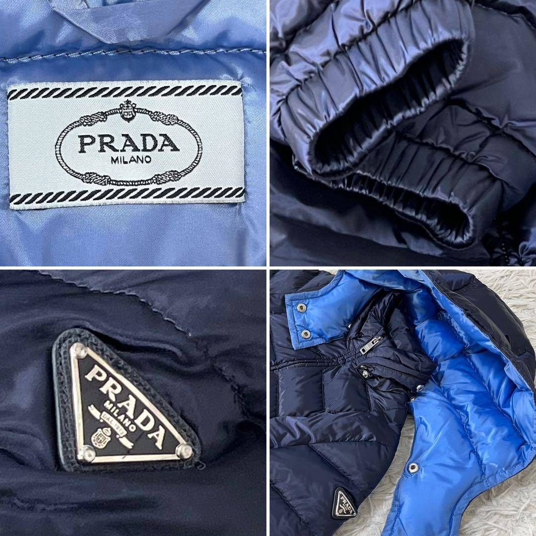 PRADA プラダ ダウンコート ダウンジャケット 三角ロゴ 2way Aライン